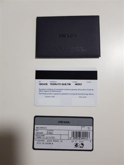 certificate of authenticity prada fake